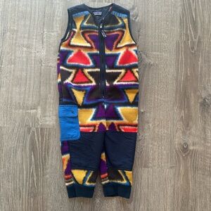 Patagonia 2T Synchilla Patched Fleece Jumpsuit